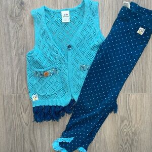 Wildflowers Blue and Teal Kids Matching Set